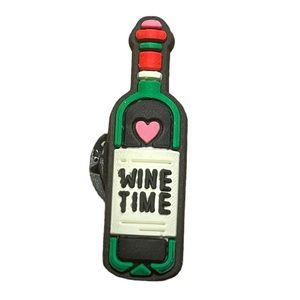 Wine Time Croc Charm